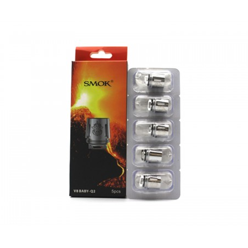 TFV8 Baby - Q2 Replacement Coils by Smok  (5-Pcs Per Pack)