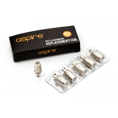 BVC Clearomizer Replacement Coils by Aspire (5-Pcs Per Pack)